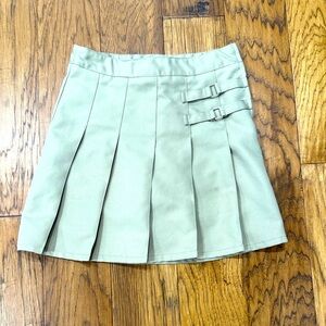 French Toast Girls size 10 Kakhi pleated uniform skirt skirt